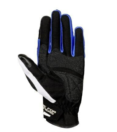 ストラーダメッシュグローブ ホワイト＆ブルー WL(レディースL)サイズ EG-S525 エルフ