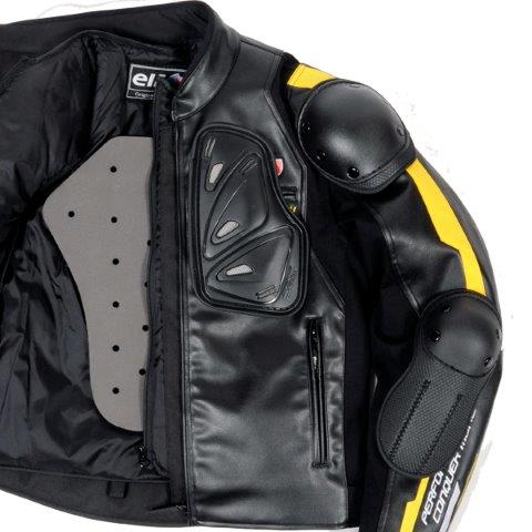 エヴォルツィオーネPUレザージャケット イエロー LLサイズ EJ-W120 エルフ