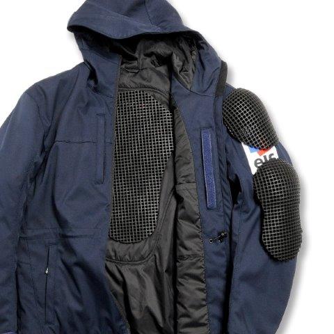 クラシックロゴジャケット ネイビー Sサイズ EJ-W122 エルフ