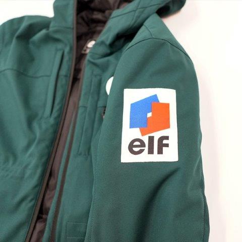 クラシックロゴジャケット ブラック 4Lサイズ EJ-W122 エルフ