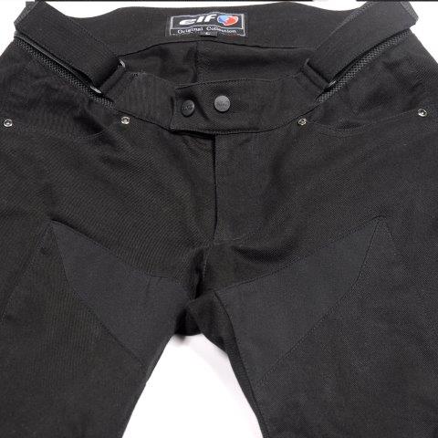 取寄 スポルトデニムパンツ ブラック Lサイズ EP-A303 エルフ