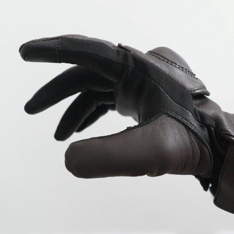 取寄 アドヒアーレザーグローブ ブラック M/WIDEサイズ FG-A623 フラッグシップ