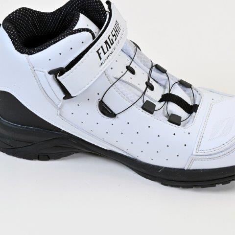 取寄 エアフローショートブーツ ホワイト 26.5cm FSB-805 フラッグシップ