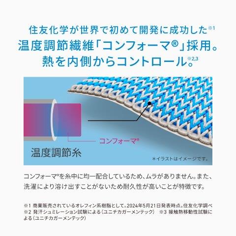 【氷撃α】冷感シャツ長袖クルーネック ブラック 3XLサイズ 25151634 フリーズテック