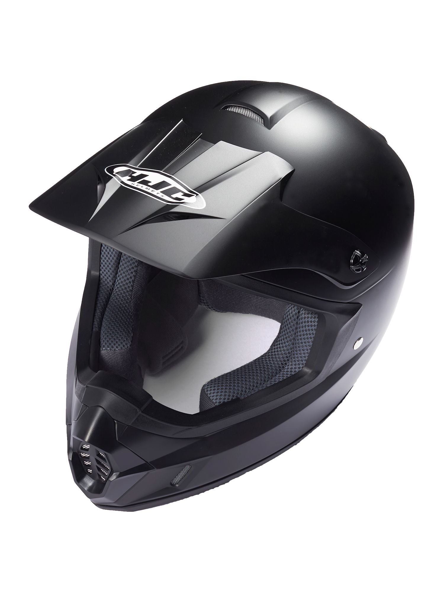 取寄 オフロードヘルメット CS-MXⅡソリッド セミフラットブラック Mサイズ HJH102 HJC