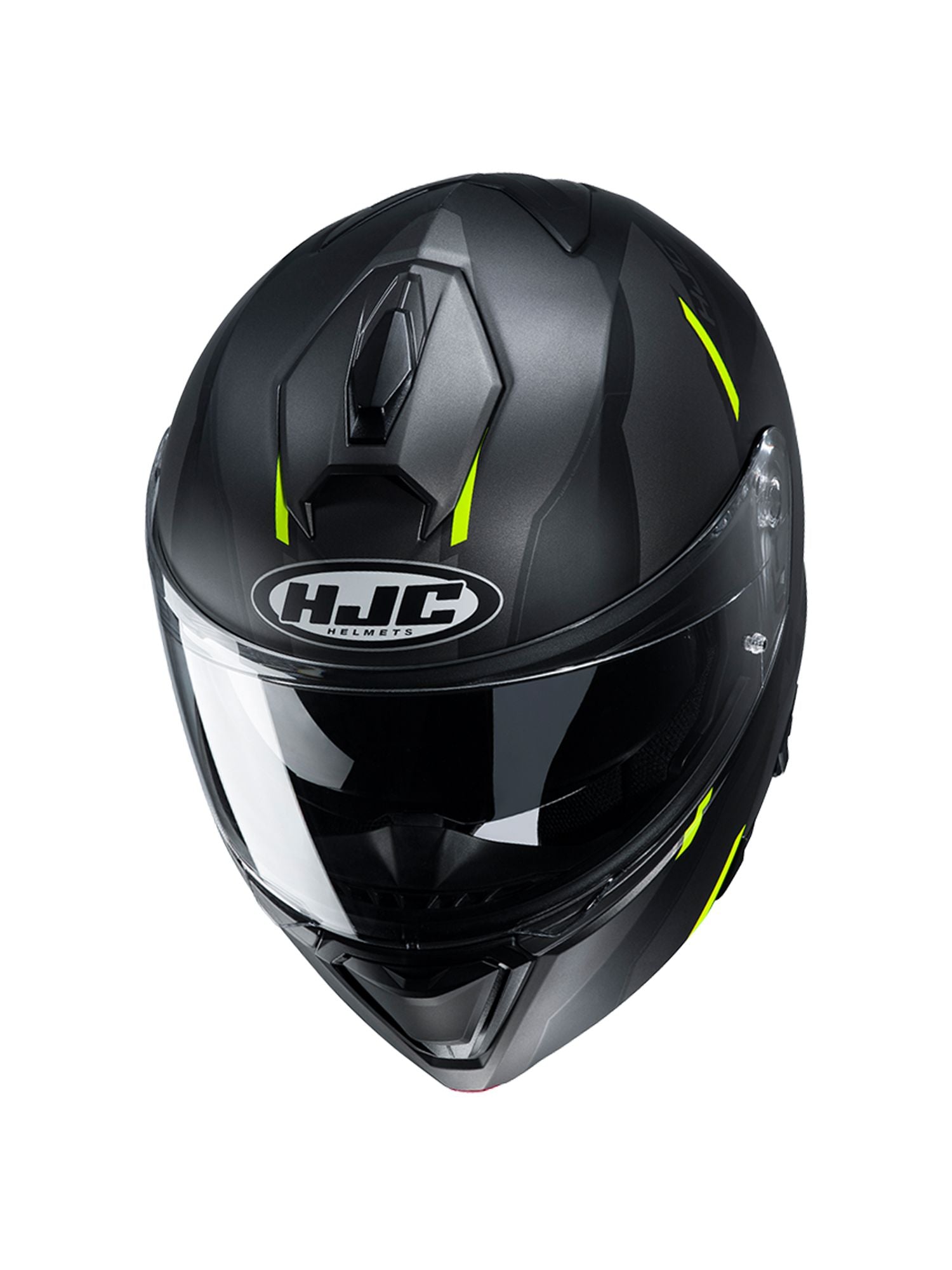 システムヘルメット i90 アヴェンタ ブラック/イエロー(MC4HSF) Mサイズ HJH222 HJC