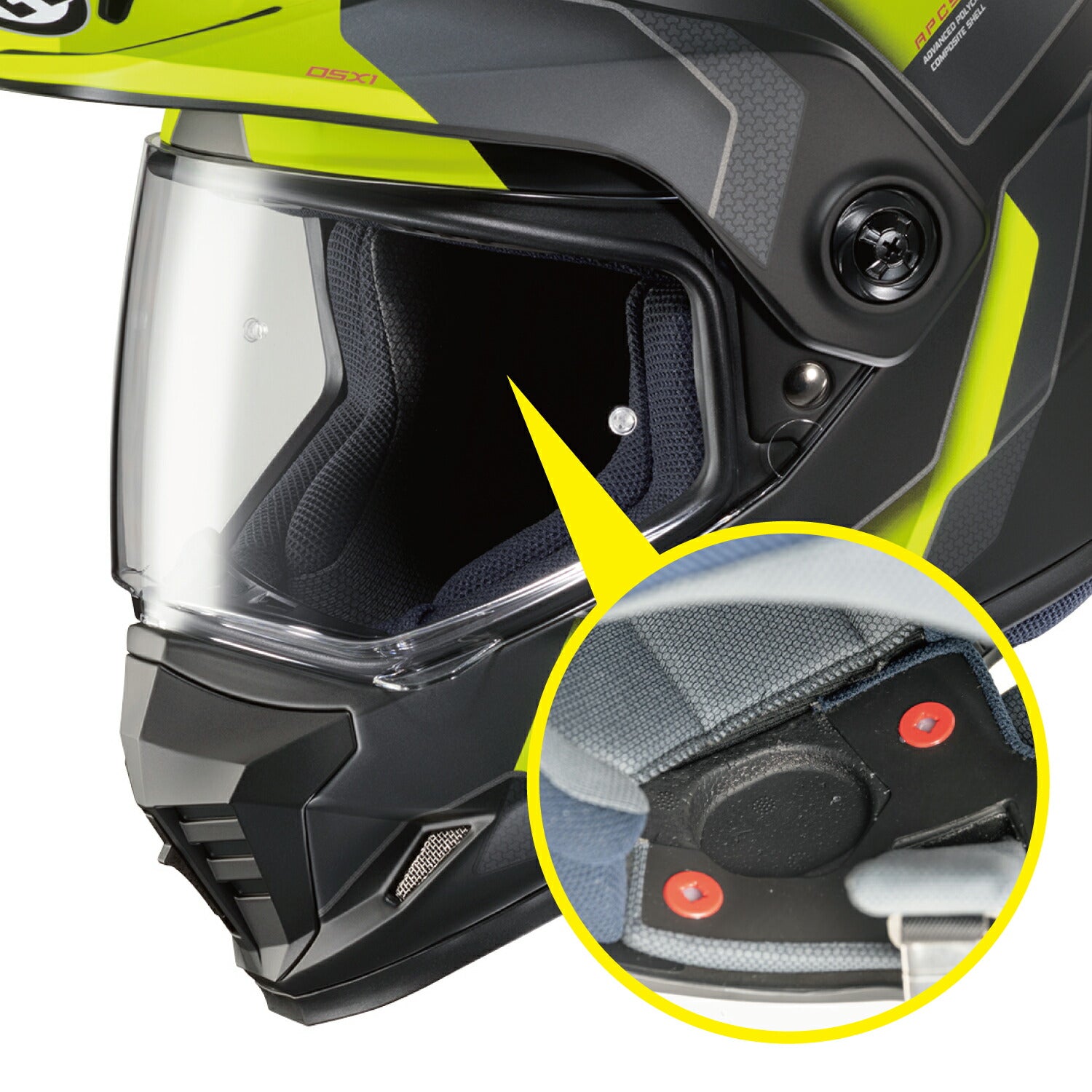 オフロードヘルメット DS-X1 シナジー イエロー(MC3HSF) Lサイズ HJH230 HJC
