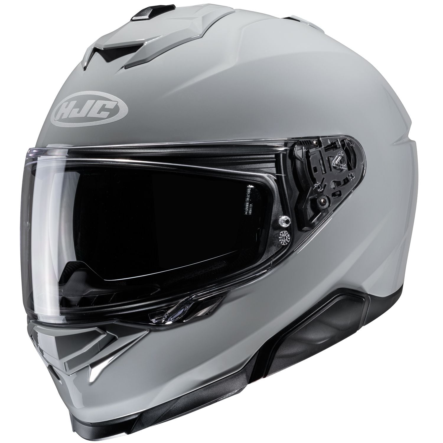 取寄 フルフェイスヘルメット i71 ソリッド グレー Sサイズ HJH247 HJC
