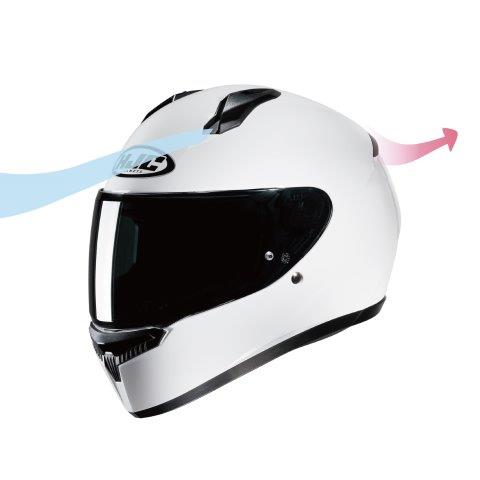 フルフェイスヘルメット V10 ソリッド グレー XLサイズ HJH248 HJC