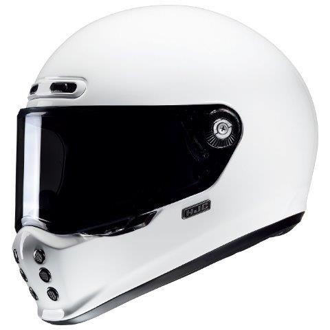 取寄 フルフェイスヘルメット V10 ソリッド ホワイト XLサイズ HJH248 HJC