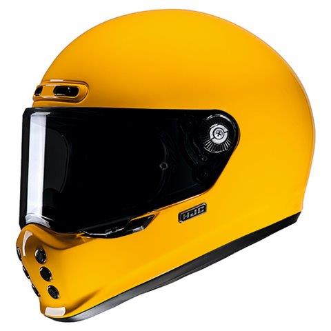 取寄 フルフェイスヘルメット V10 ソリッド ディープイエロー XLサイズ HJH248 HJC