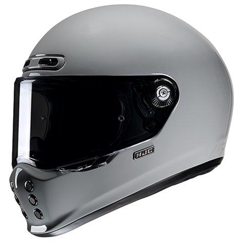 フルフェイスヘルメット V10 ソリッド グレー Lサイズ HJH248 HJC