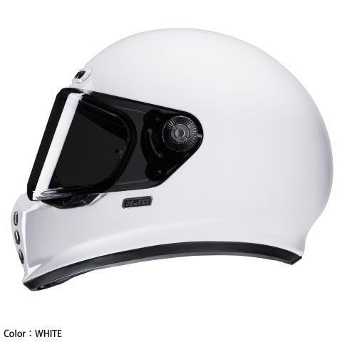 取寄 フルフェイスヘルメット V10 ソリッド ホワイト Mサイズ HJH248 HJC