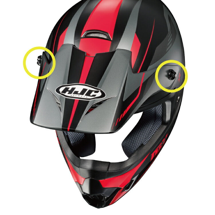 取寄 オフロードヘルメット CS-MXⅡ ドリフト ブラック/レッド(MC1SF) Lサイズ HJH250 HJC