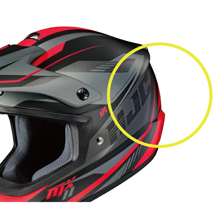 取寄 オフロードヘルメット CS-MXⅡ ドリフト ブラック/レッド(MC1SF) Lサイズ HJH250 HJC