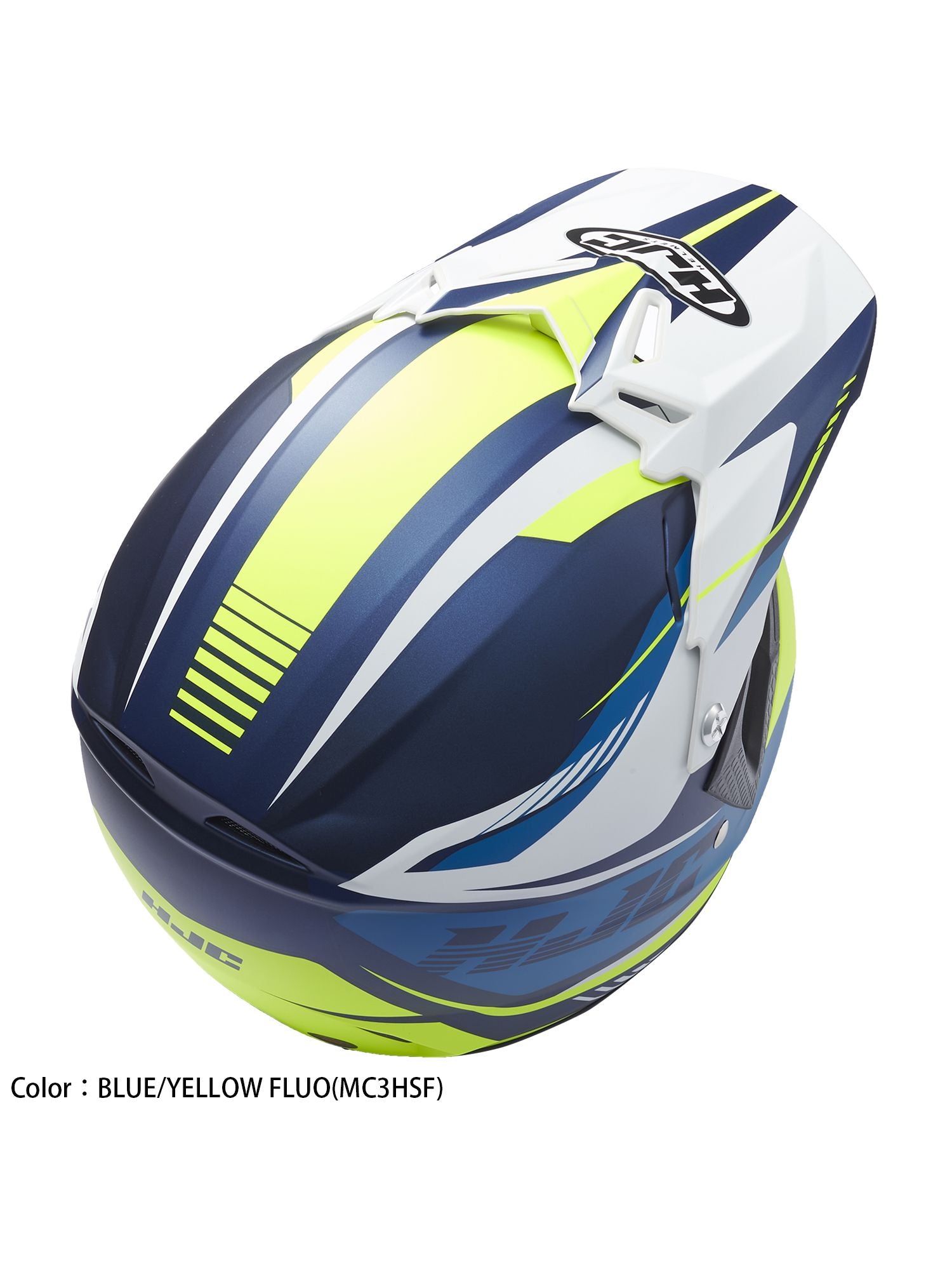 取寄 オフロードヘルメット CL-XYⅡ ドリフト  【KIDS & WOMEN'Sモデル】  ブルー/イエローFLUO(MC3HSF) Mサイズ HJH251 HJC