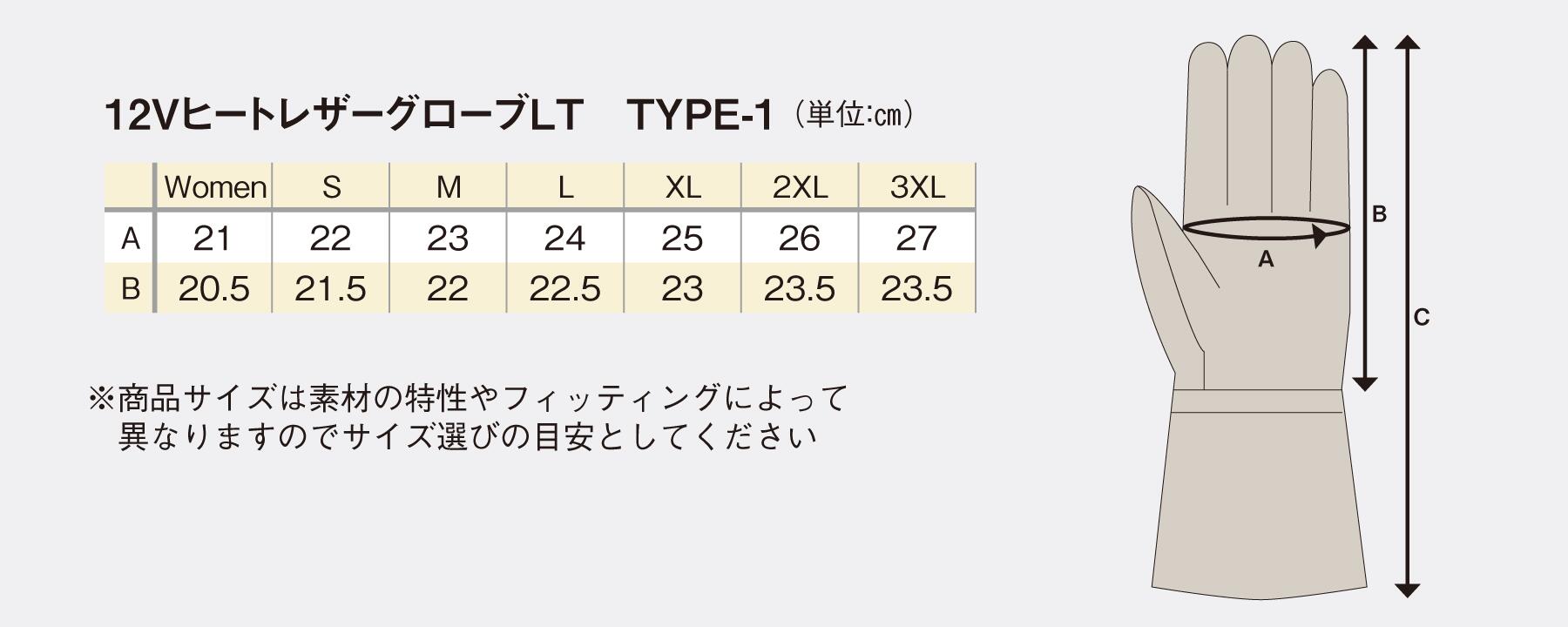 取寄 12VヒートレザーグローブLT TYPE-1 3XLサイズ 5100081 ヒートマスター