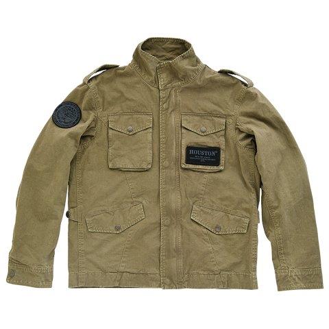 M-65 コットン モーターサイクル ジャケット カーキ Lサイズ HTVA2312S ヒューストン