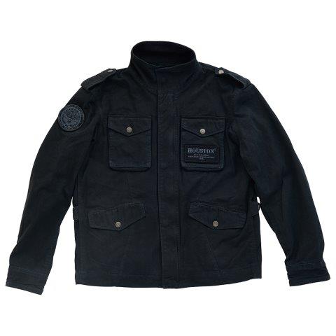 M-65 コットン モーターサイクル ジャケット ブラック XLサイズ HTVA2312S ヒューストン