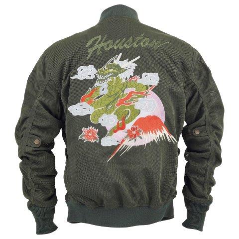 MA-1 ドラゴンモーターサイクルジャケット カーキ 4XL HTVA2414S ヒューストン