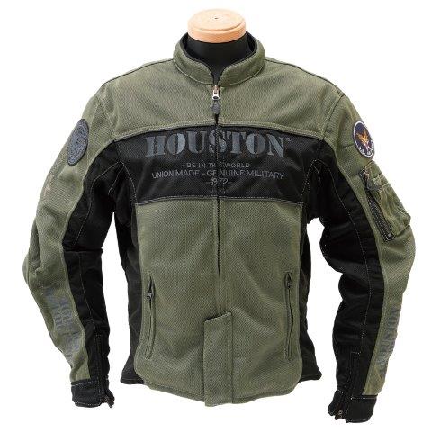 モーターサイクルライディングジャケット カーキ 5XL HTVA2510S ヒューストン