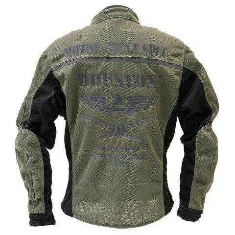 モーターサイクルライディングジャケット カーキ 5XL HTVA2510S ヒューストン