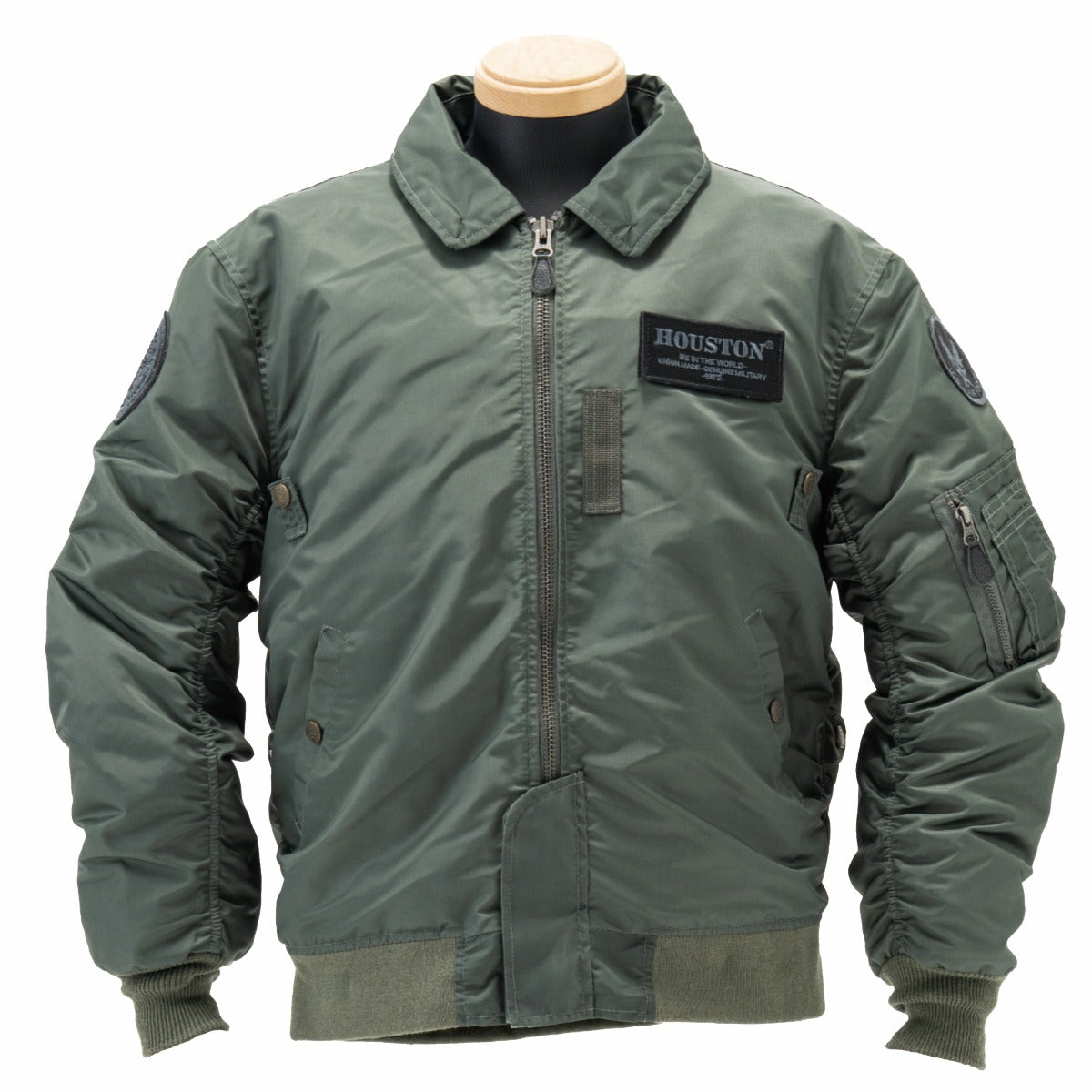 B-15D モーターサイクルウィンタージャケット カーキ XXXLサイズ HTVA2515W ヒューストン