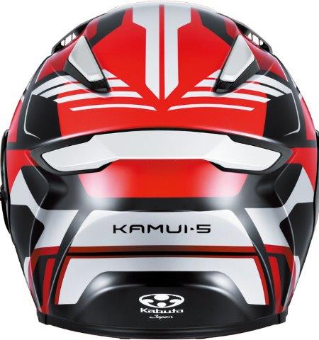 OGK KABUTO カムイ・5 グラヴィクス/KAMUI-5 GRAVIX ブラックレッド L(59-60)サイズ