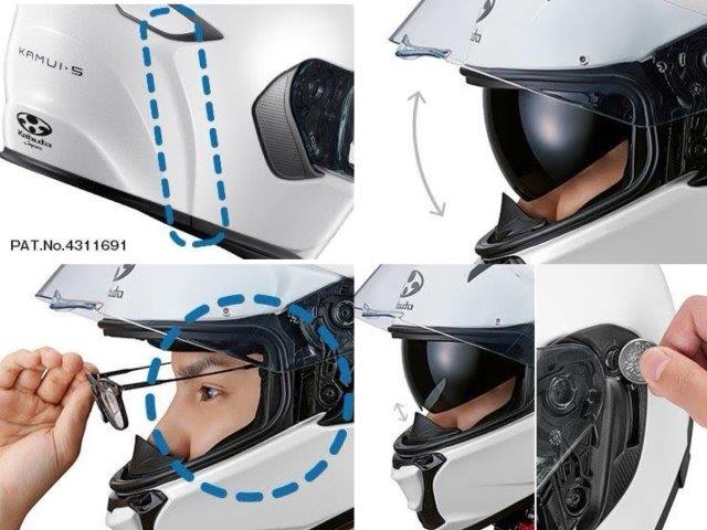 OGK KABUTO カムイ・5 グラヴィクス/KAMUI-5 GRAVIX ブラックレッド L(59-60)サイズ