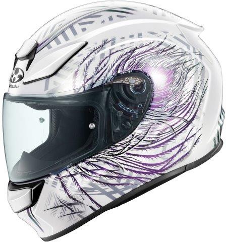 取寄 シューマ プルーム ホワイトパープル XLサイズ SHUMA PLUME OGK KABUTO