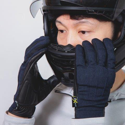 取寄 アーバンスタイルサマーグローブ ヘリンボーンネイビー Mサイズ PG-25152 パワーエイジ