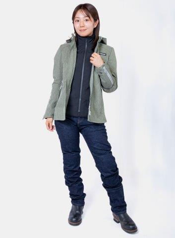 取寄 ウォーターレジストオルウェイズパーカー グレー WM(レディースM)サイズ PJ-23301 パワーエイジ