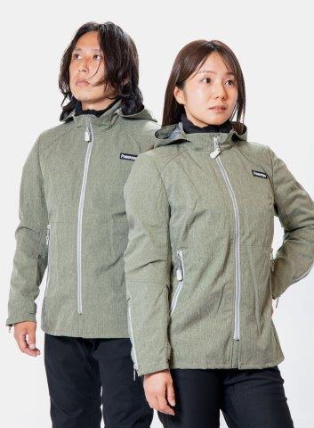 取寄 ウォーターレジストオルウェイズパーカー グレー WL(レディースL)サイズ PJ-23301 パワーエイジ