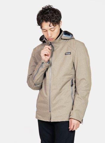 取寄 ウォーターレジストオルウェイズパーカー グレー Lサイズ PJ-23301 パワーエイジ