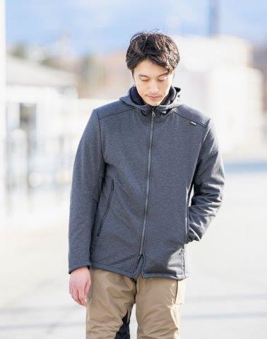 取寄 イージーライドウォームパーカー ブラック XXLサイズ PJ-24208 パワーエイジ