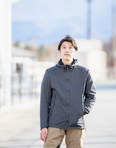 取寄 イージーライドウォームパーカー ブラウン Mサイズ PJ-24208 パワーエイジ