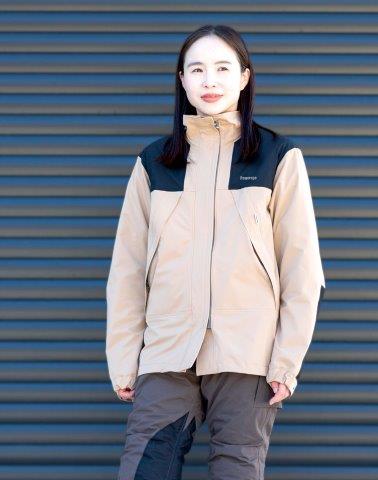 ウインドストップライトジャケット ブラック/オリーブ WMサイズ PJ-24209 パワーエイジ