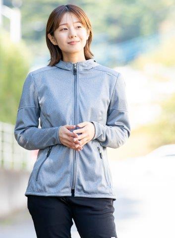 取寄 イージーライドパーカー グレー WM(レディースM)サイズ PJ-25103 パワーエイジ