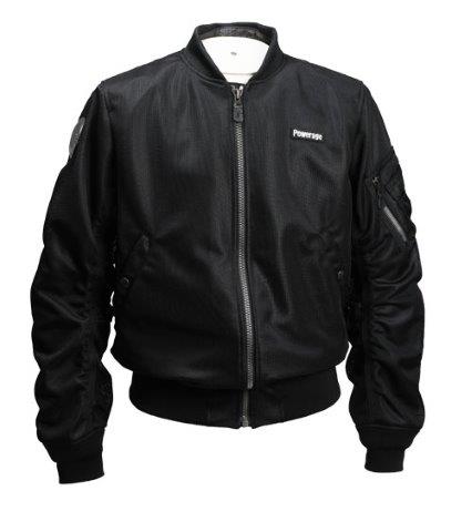 取寄 MA-1サマーライダース ブラック Lサイズ PJ-25109 パワーエイジ