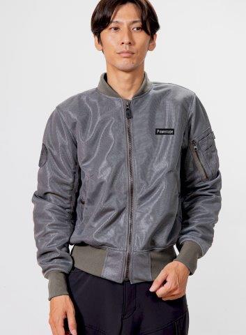 取寄 MA-1サマーライダース グレー XXLサイズ PJ-25109 パワーエイジ