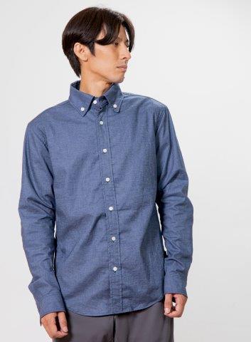 取寄 イージーライドシャツ ダンガリー Lサイズ PJ-25110 パワーエイジ