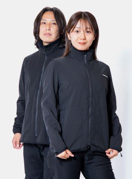 取寄 ウインドストップウォームインナージャケット ブラック Mサイズ PWI0004Z パワーエイジ
