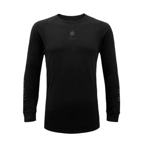長袖クルーネック ブラック Mサイズ 25151821 レナジー