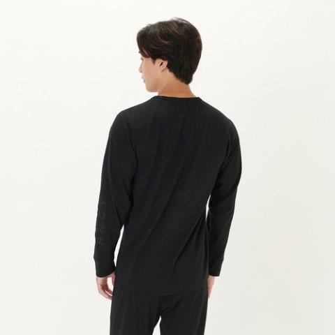 長袖クルーネック ブラック XLサイズ 25151823 レナジー