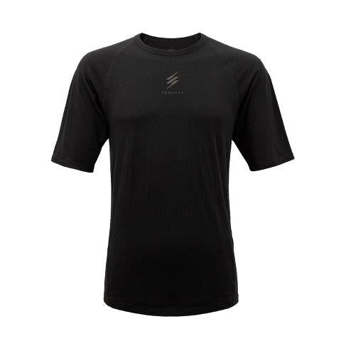 半袖クルーネック ブラック 3XLサイズ 25151845 レナジー