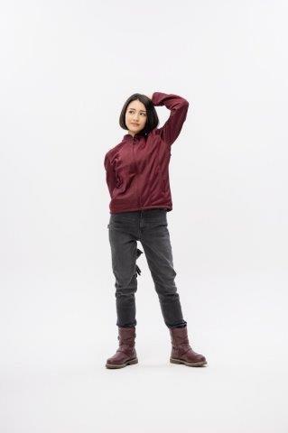 ライダースメッシュジャケット ボルドー Sサイズ ROJ126 ロッソスタイルラボ