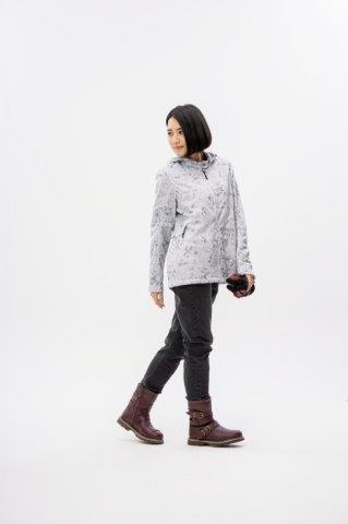 フードメッシュジャケット ペールグレー L+サイズ ROJ127 ロッソスタイルラボ