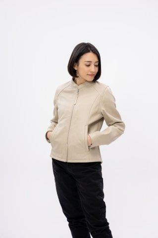 取寄 シングルレザージャケット アイボリー Mサイズ ROL17 ロッソスタイルラボ