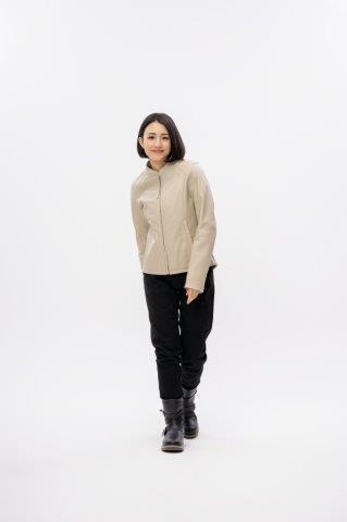 シングルレザージャケット アイボリー Sサイズ ROL17 ロッソスタイルラボ
