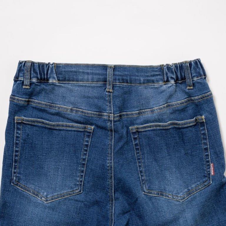 5Pストレッチスキニーパンツ ブラック L+(LL)サイズ ROP74 ロッソスタイルラボ